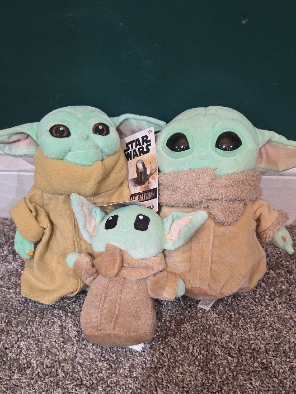 Set Of 3 Star Wars The Child Baby Yoda Grogu Toys - Mandalorian